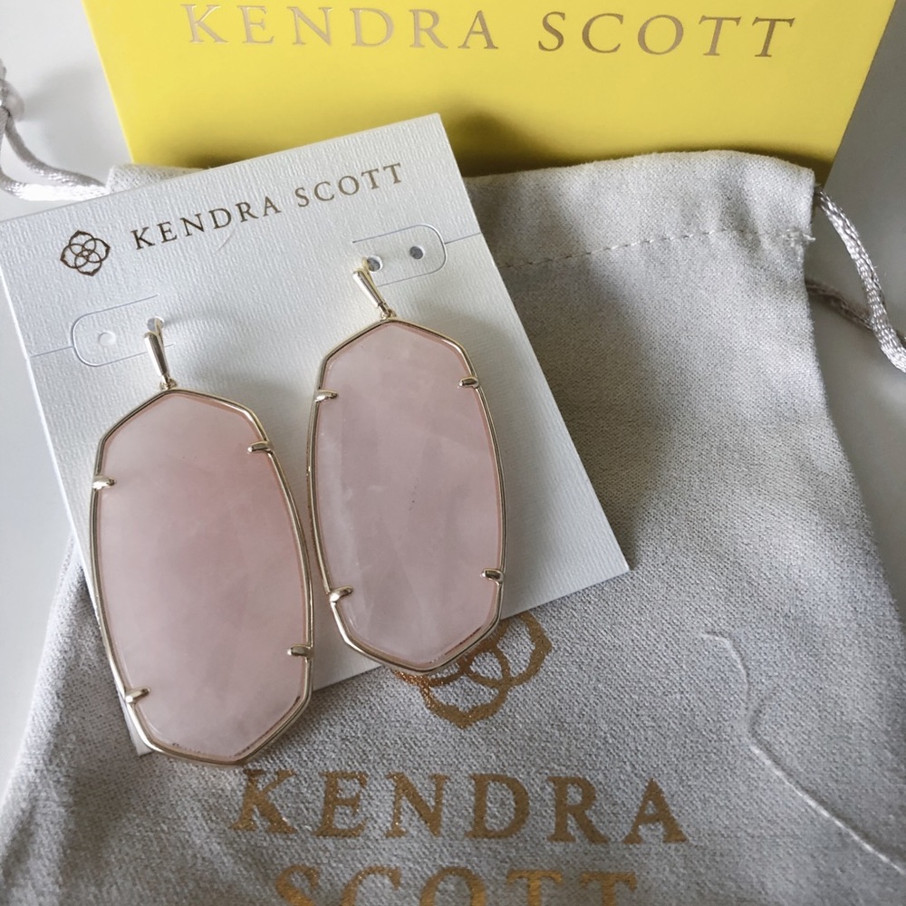 Kendra Scott gold drop earrings